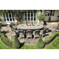 12PCS Garden Rattan Chair With Oval Table